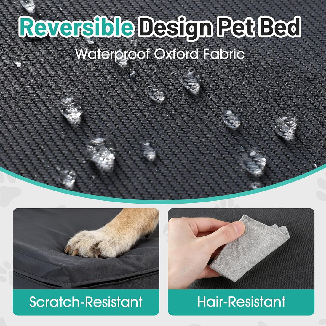 Canvas Indestructible Dog Bed for Crate