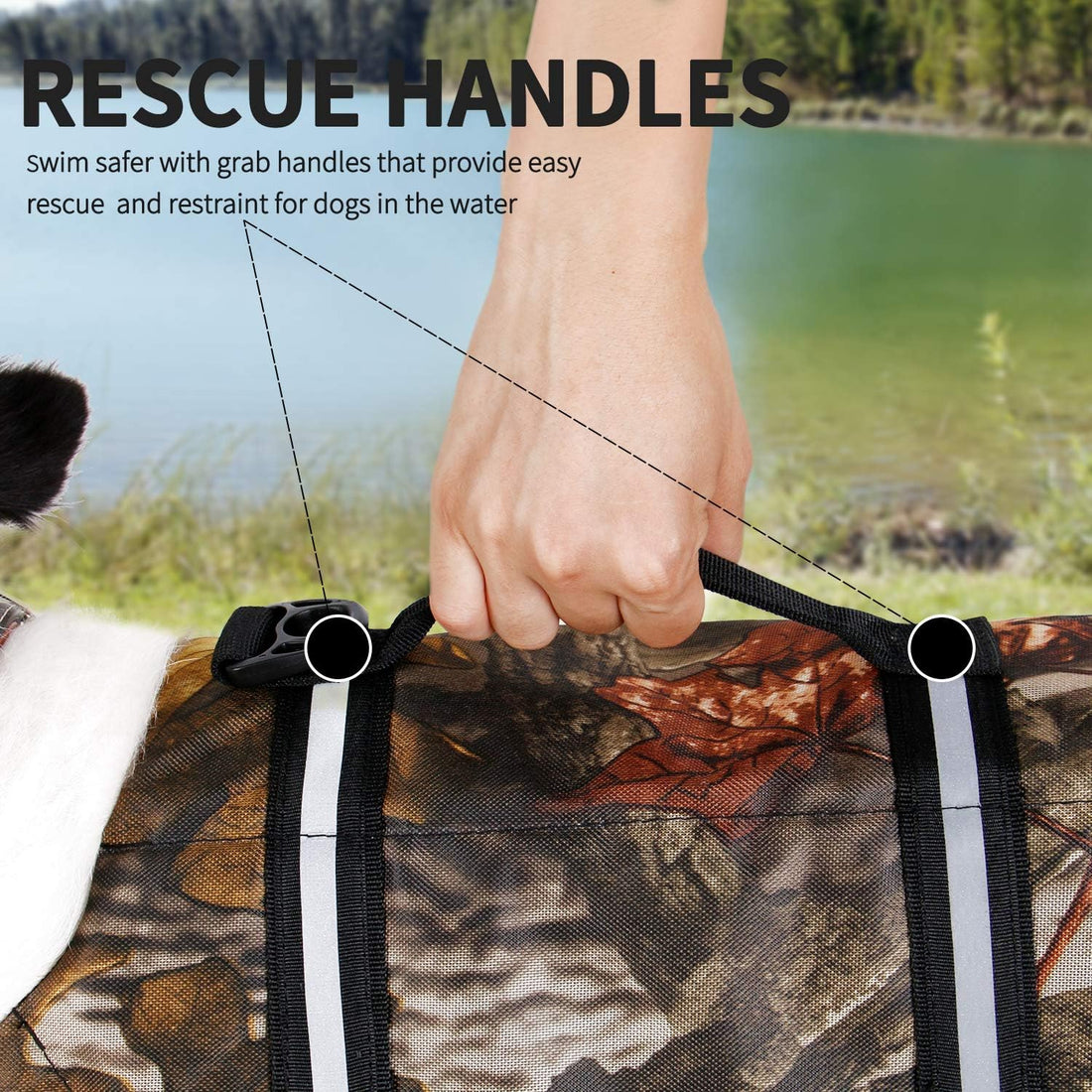 Camo Pet Life Preserver Jacket,Camouflage Dog Life Vest