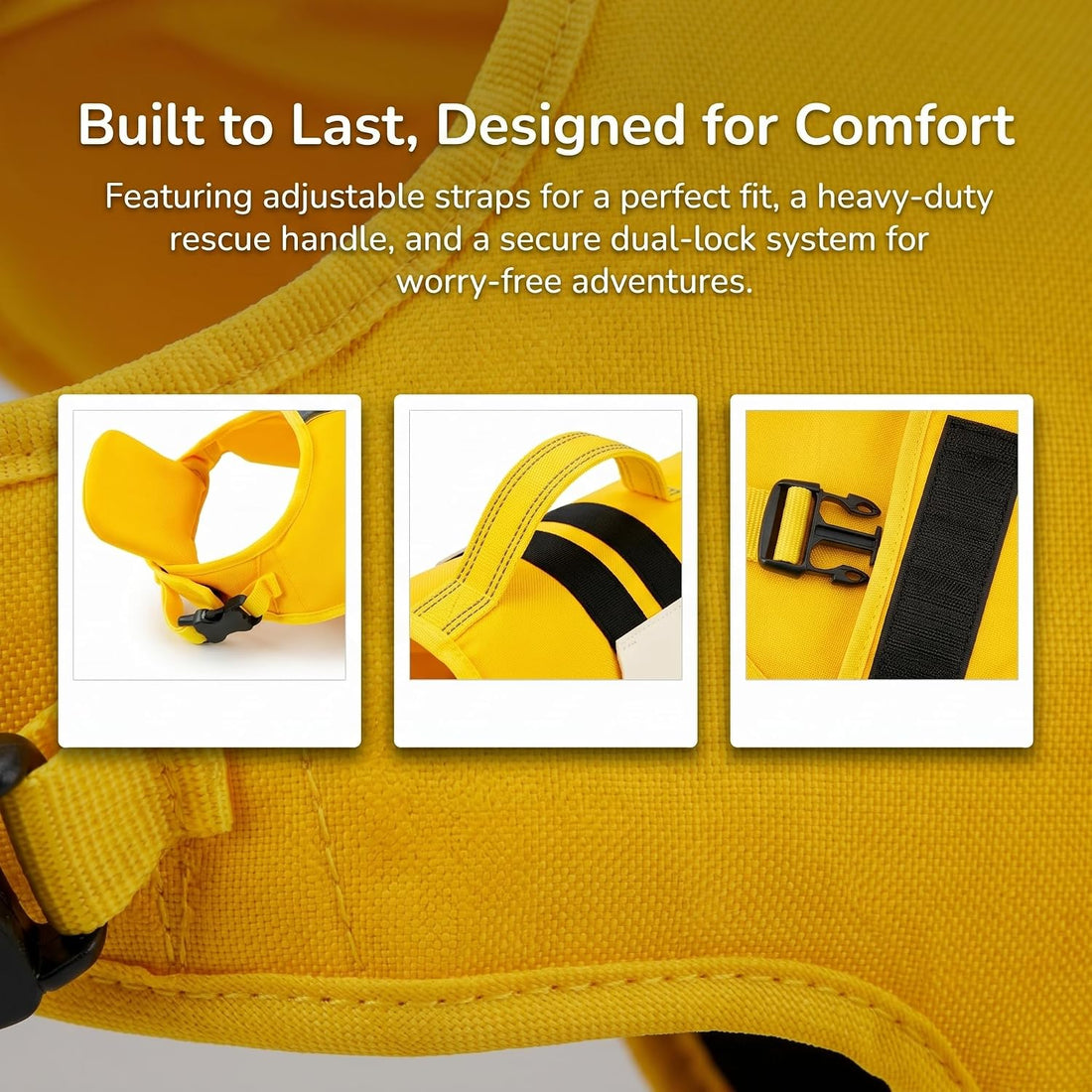 Dog Life Jacket with Chin Float & Toy