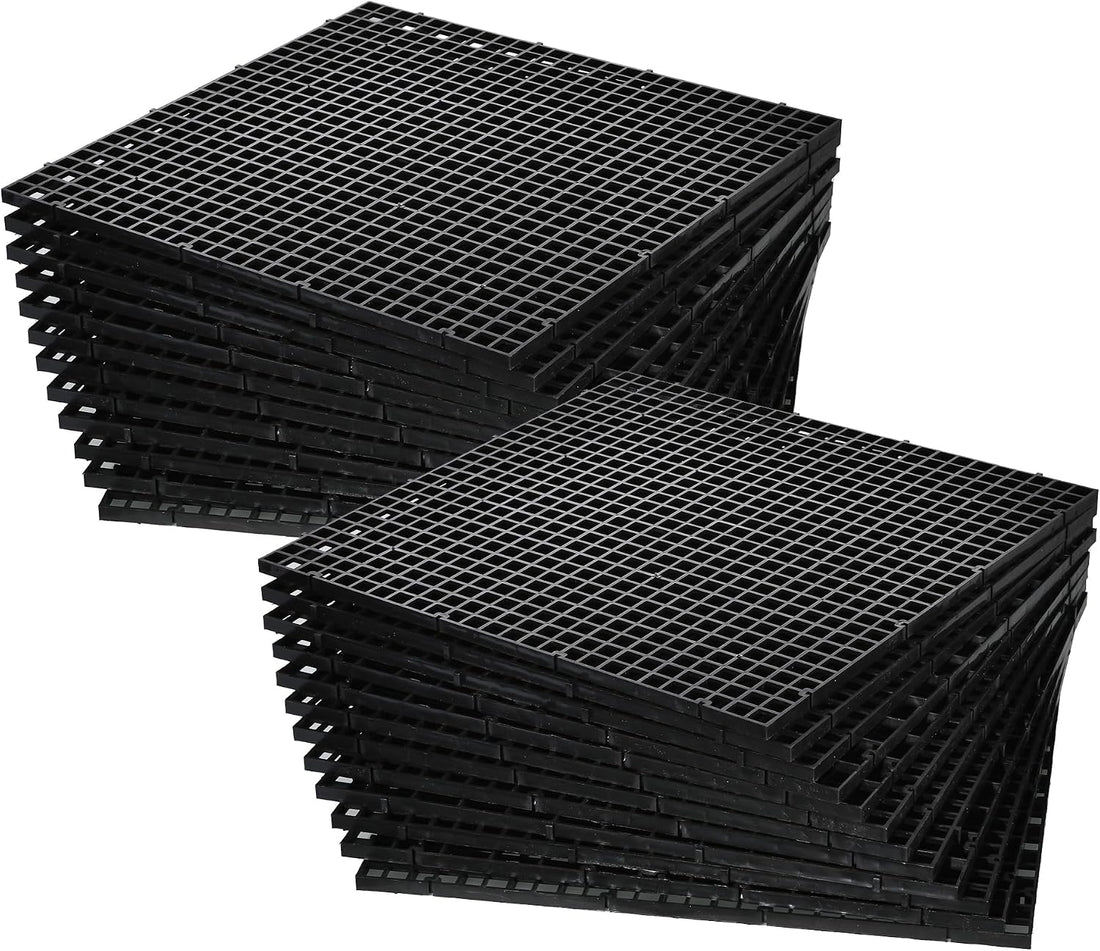 ALEGI 12 Pcs Aquarium Fish Tank Divider Plastic Egg Crate, L