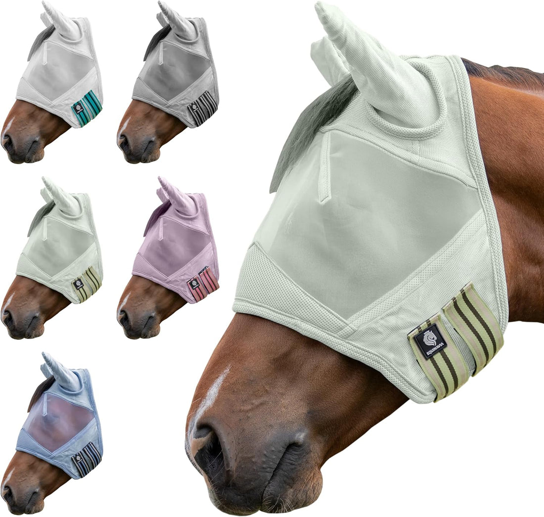 Equinavia Algard Soft Mesh Horse Fly Mask with Ears