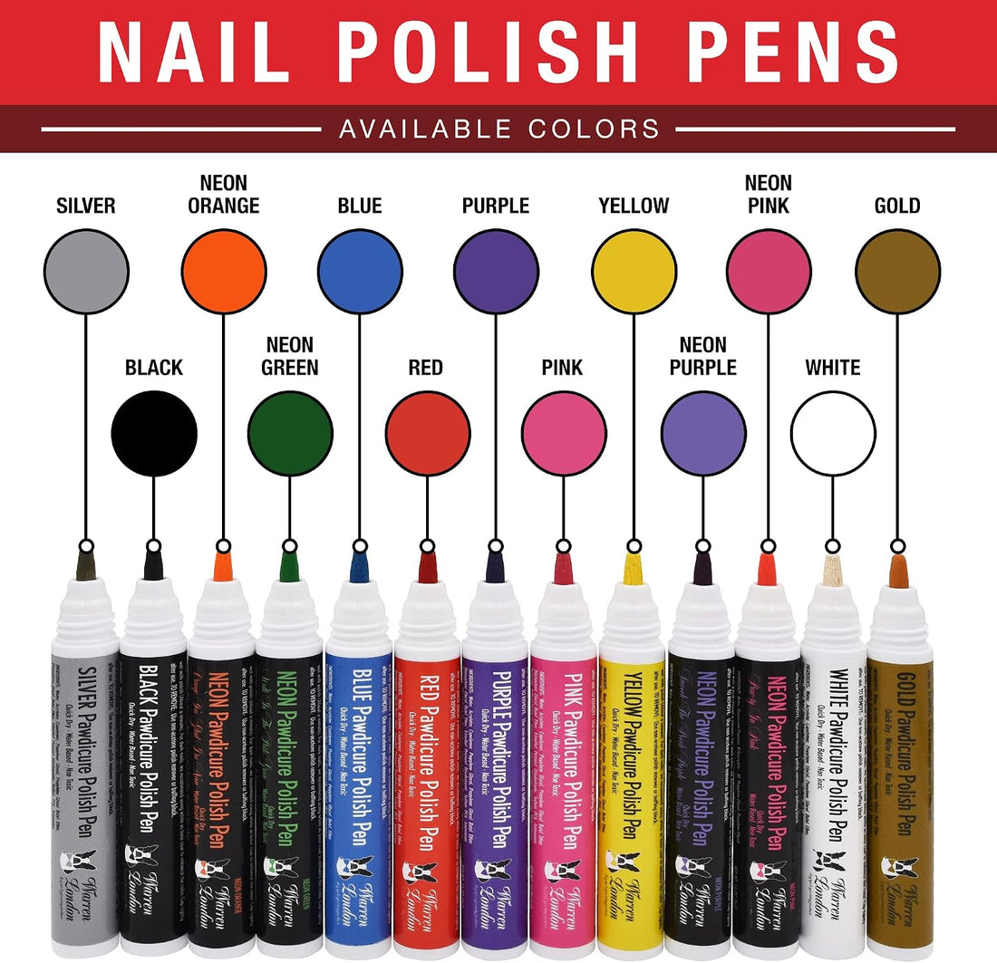 Warren London Pawdicure Dog Nail Polish Pens | Made in USA | Quick Dry