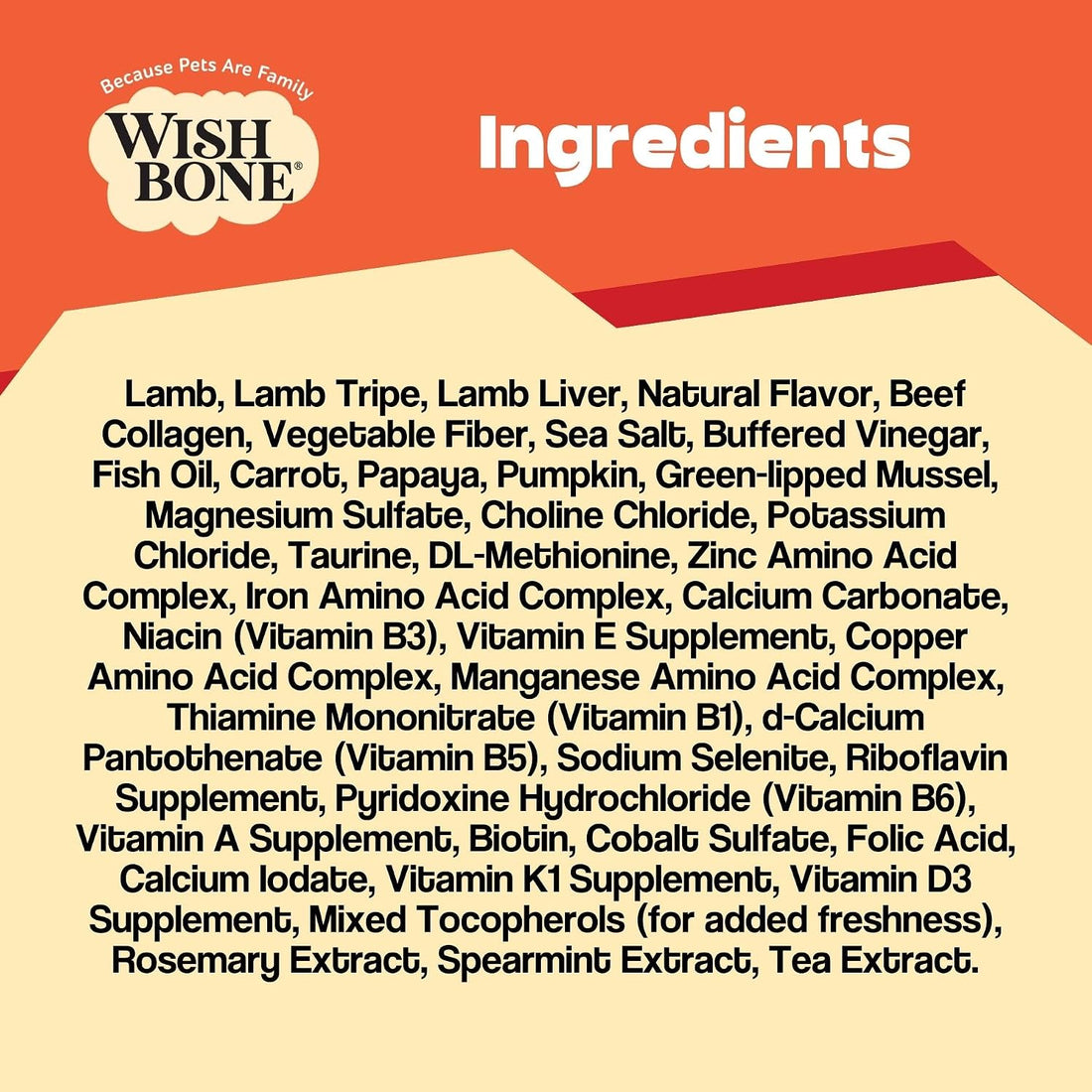 Wishbone Air Dried Lamb Dog Food - High Protein, Grain Free Recipe