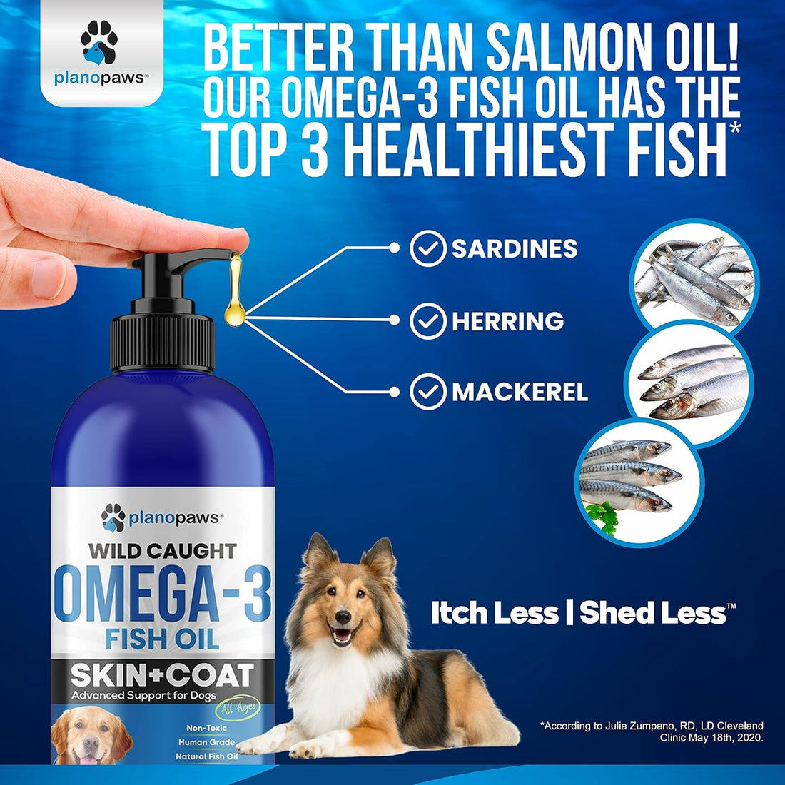 Omega 3 Fish Oil for Dogs - Better Than Salmon Oil