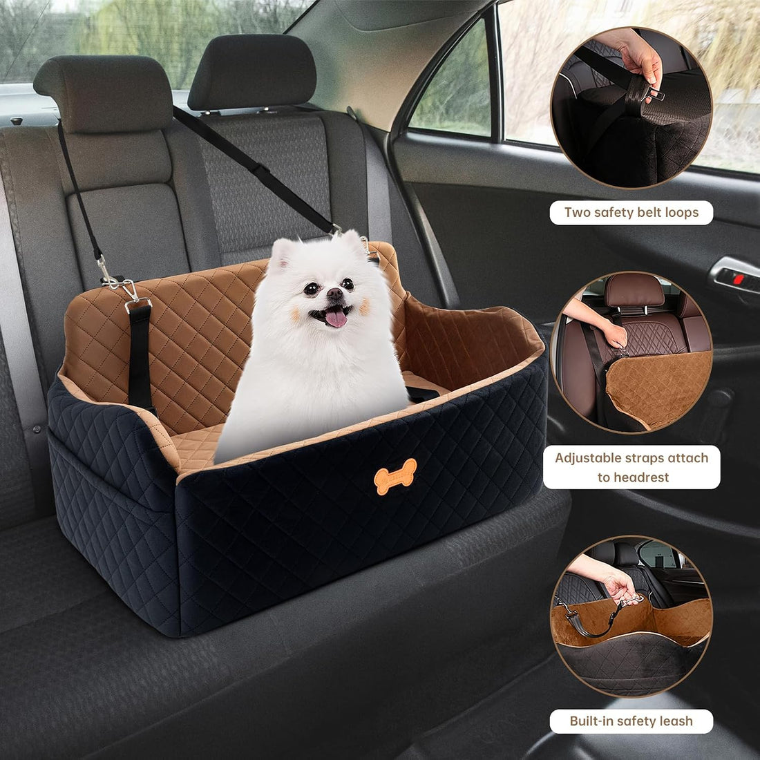 KEELUXE Car Seat for Large Size Dog