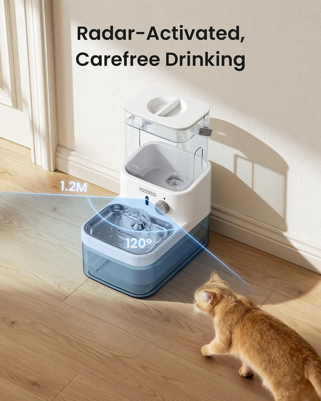 Wastewater Separation Cat Water Fountain – No Filter/Pump, Wireless