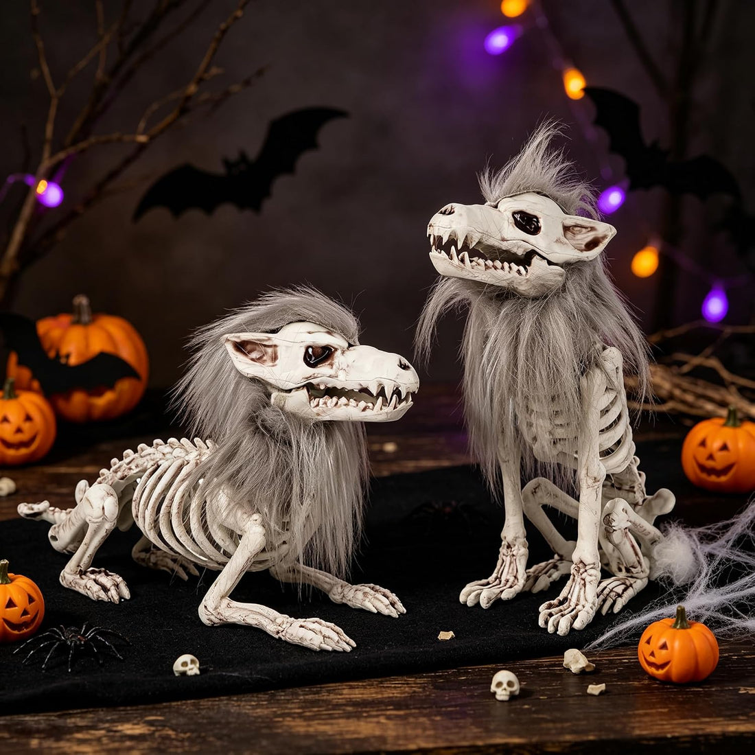 DR.DUDU 3 Pack Halloween Skeleton Decor Halloween Fish Tank