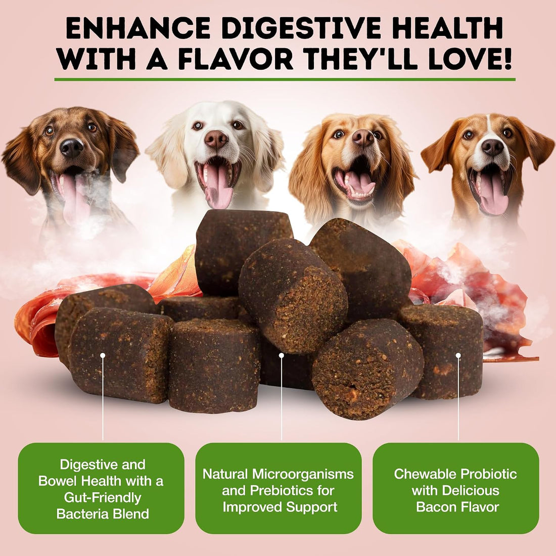 Only Natural Pet Probiotic Dog and Cat Supplement, Soft Chews
