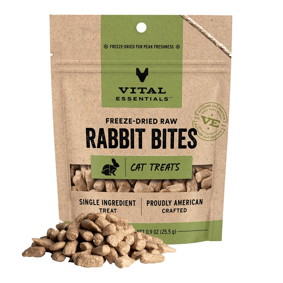Vital Essentials Freeze Dried Cat Treats | Rabbit Bites