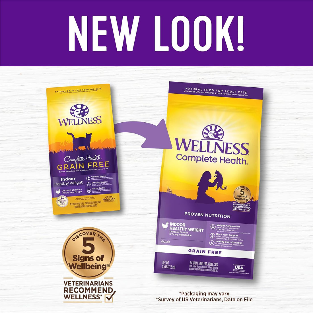Wellness Complete Health Healthy Weight Adult Dry Cat Food for Indoor