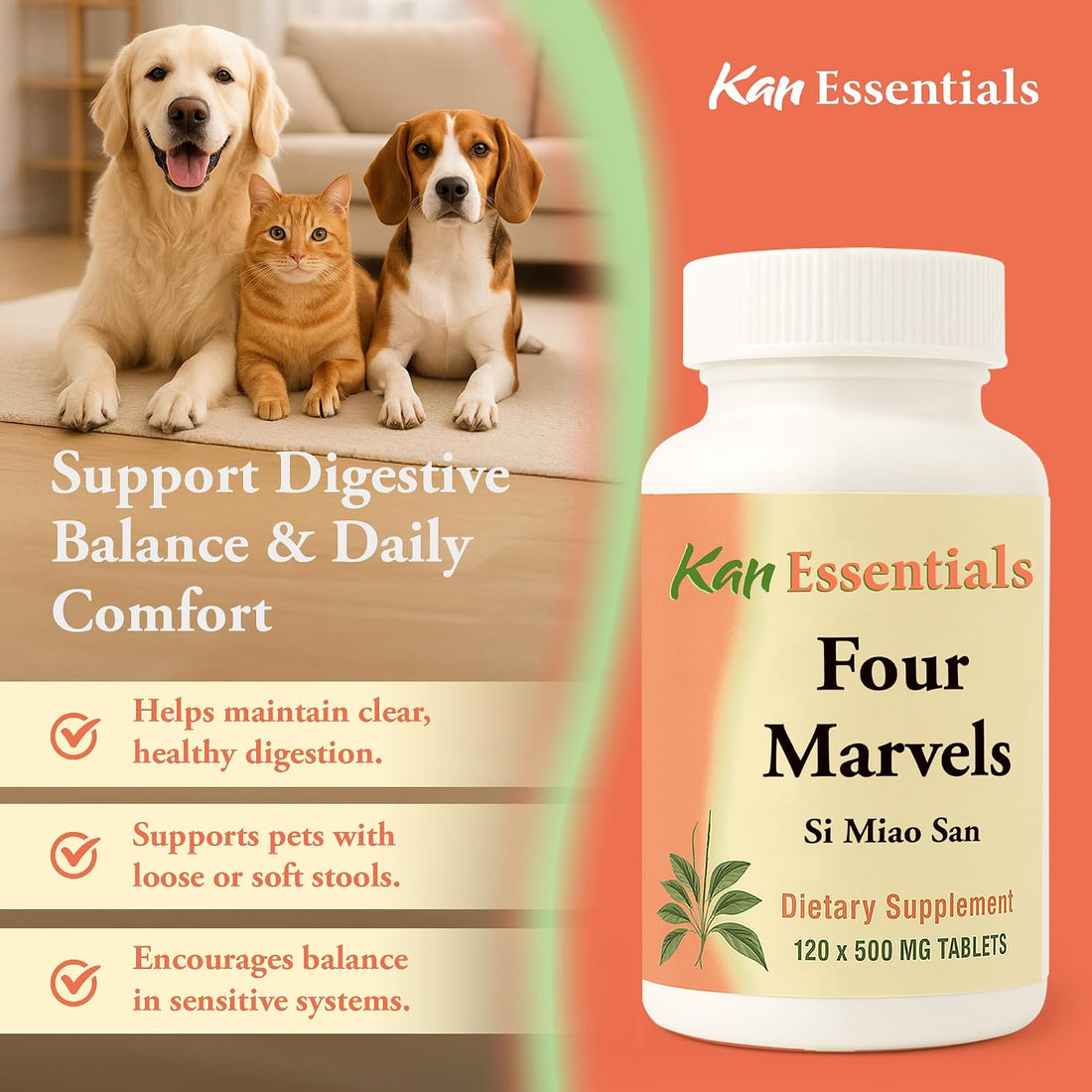 Kan Herbs Four Marvels – Traditional Chinese Herbal Blend for Dogs