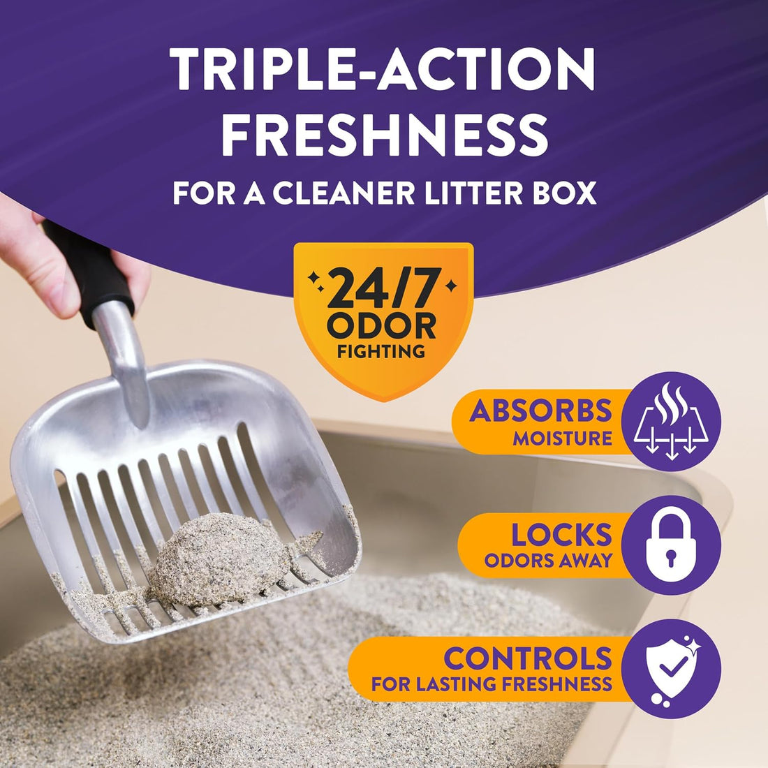 ARM & HAMMER Clump & Seal SLIDE Platinum Multi-Cat Clumping Cat Litter