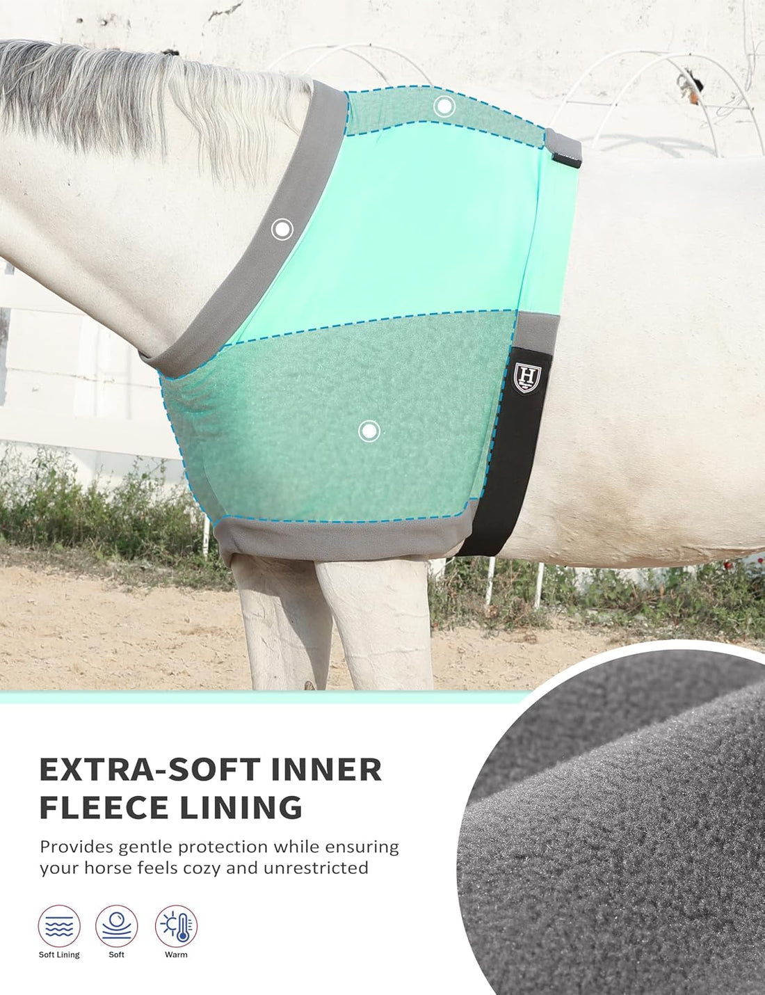 Harrison Howard Horse Shoulder Guard, Stretch Anti-rub Bib