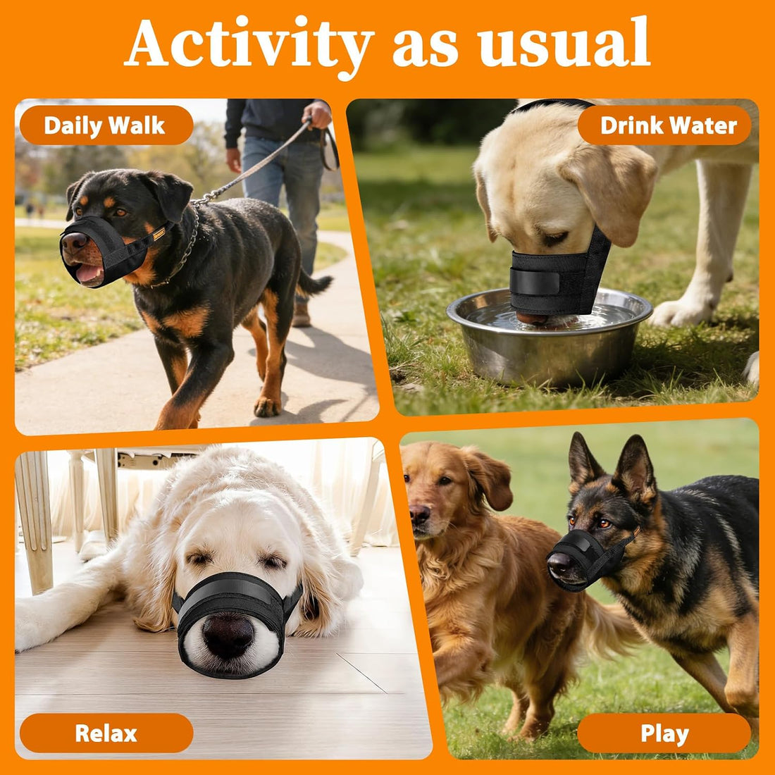 Mayerzon Adjustable Dog Muzzle
