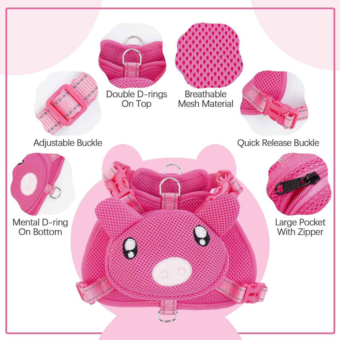 IDOMIK Frog Dog Backpack Harness