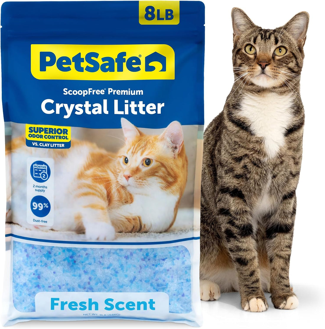 PetSafe ScoopFree Odor Control Crystal Cat Litter, Fresh Scent