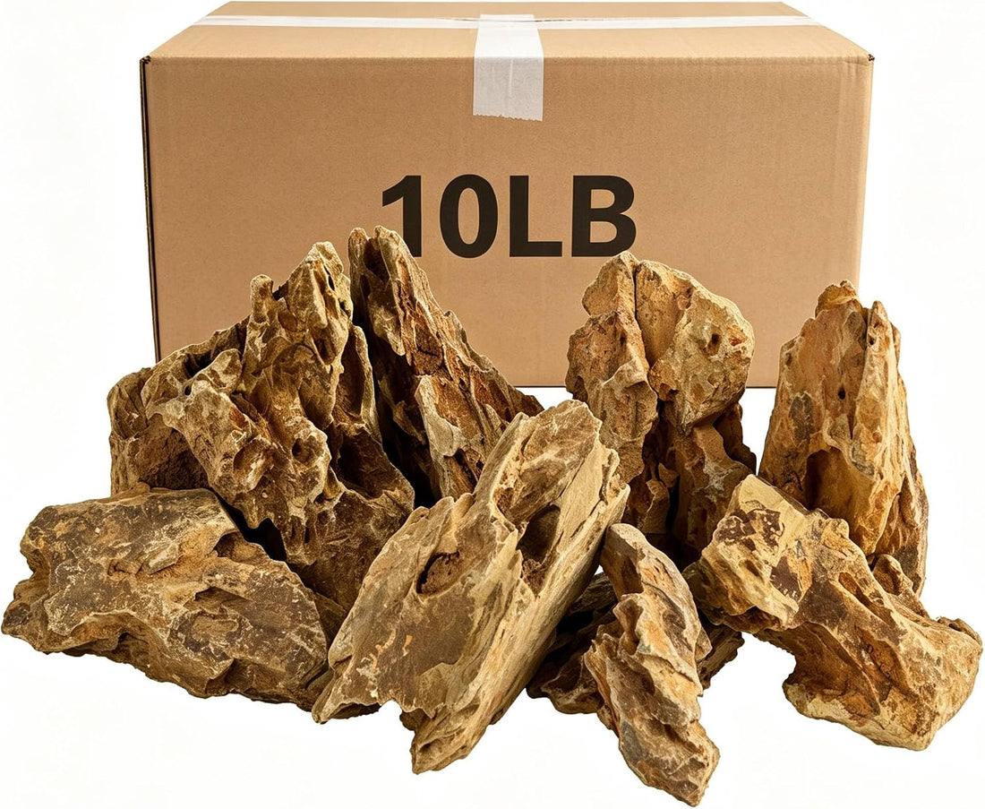 3LBs Natural Seiryu Stones,Aquarium Aquascaping Decor Rocks (2-5 inch)