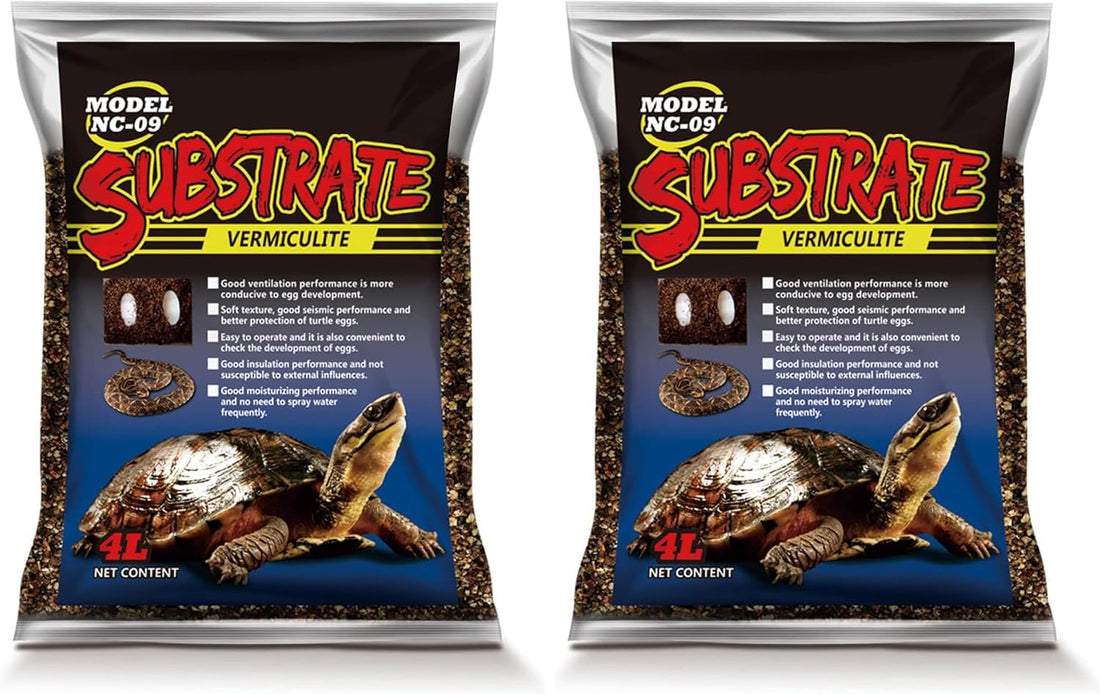 2.1QT Vermiculite for Reptile Tortoise Terrarium Substrate Snake