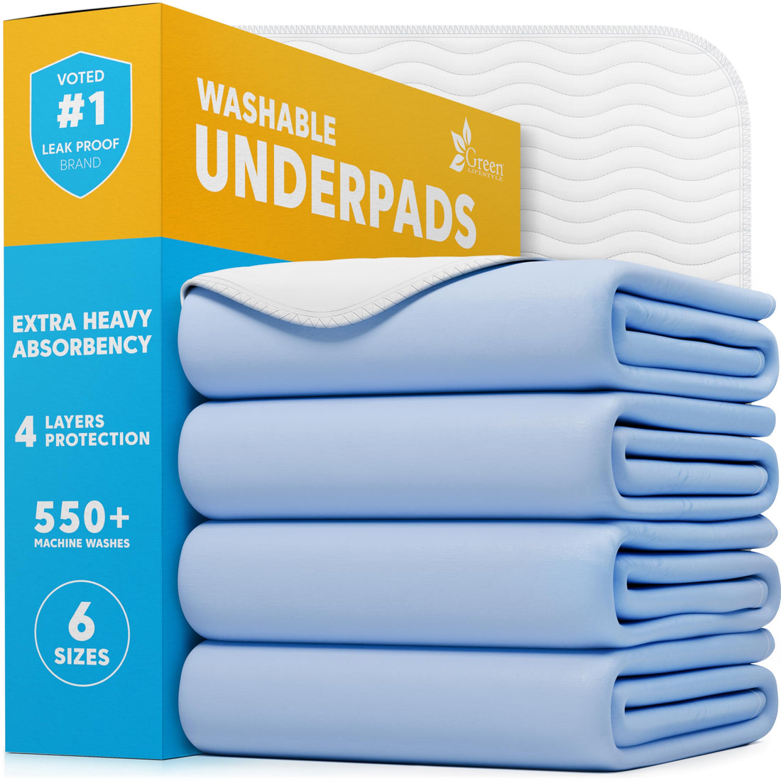 GREEN LIFESTYLE Washable Pee Pads & Underpads