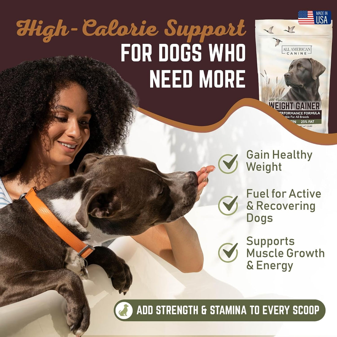 All American Canine Dog Weight Gainer
