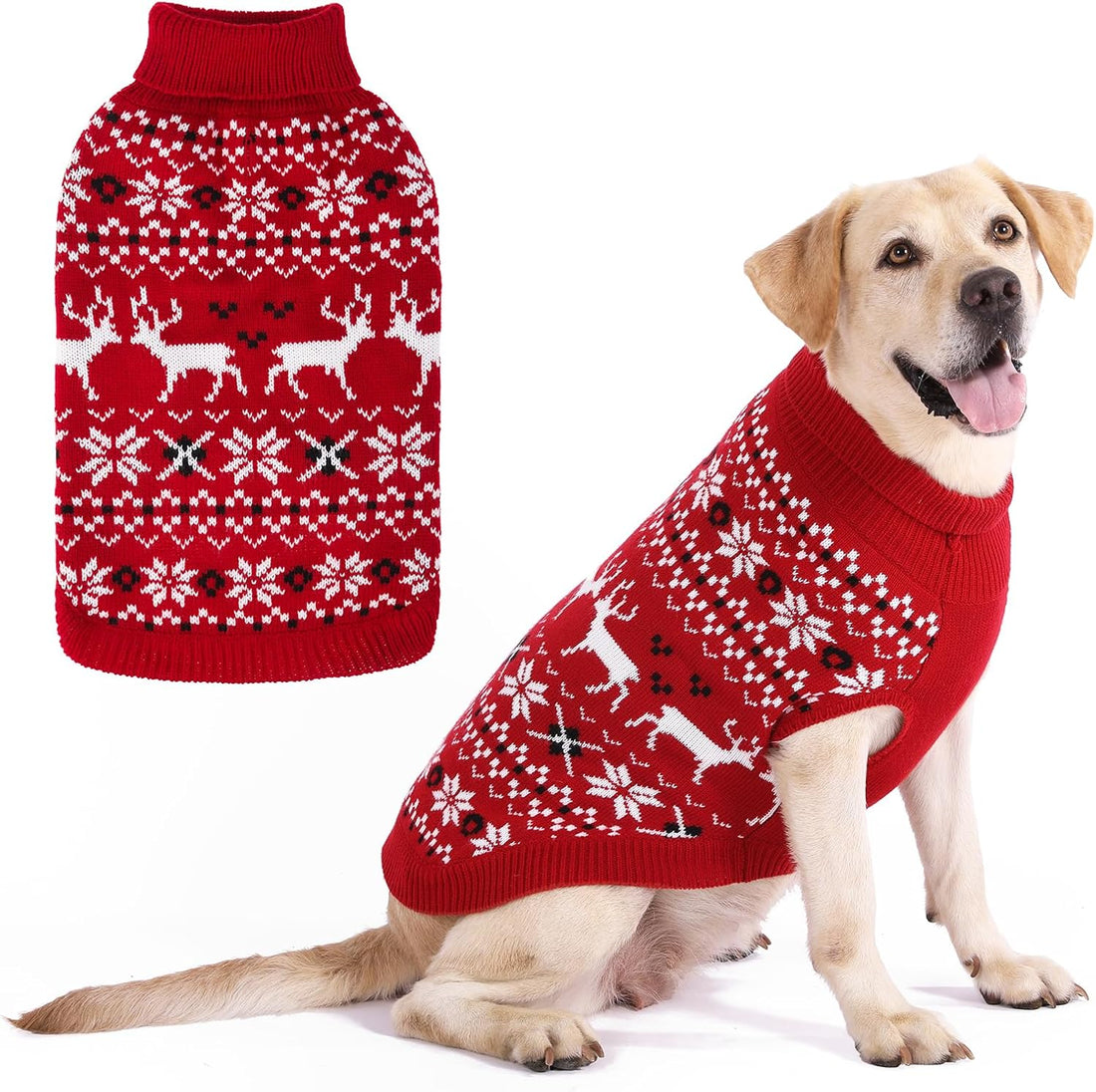 KOOLTAIL Halloween Dog Sweater, Cold Weather Pullover Classic Knitwear