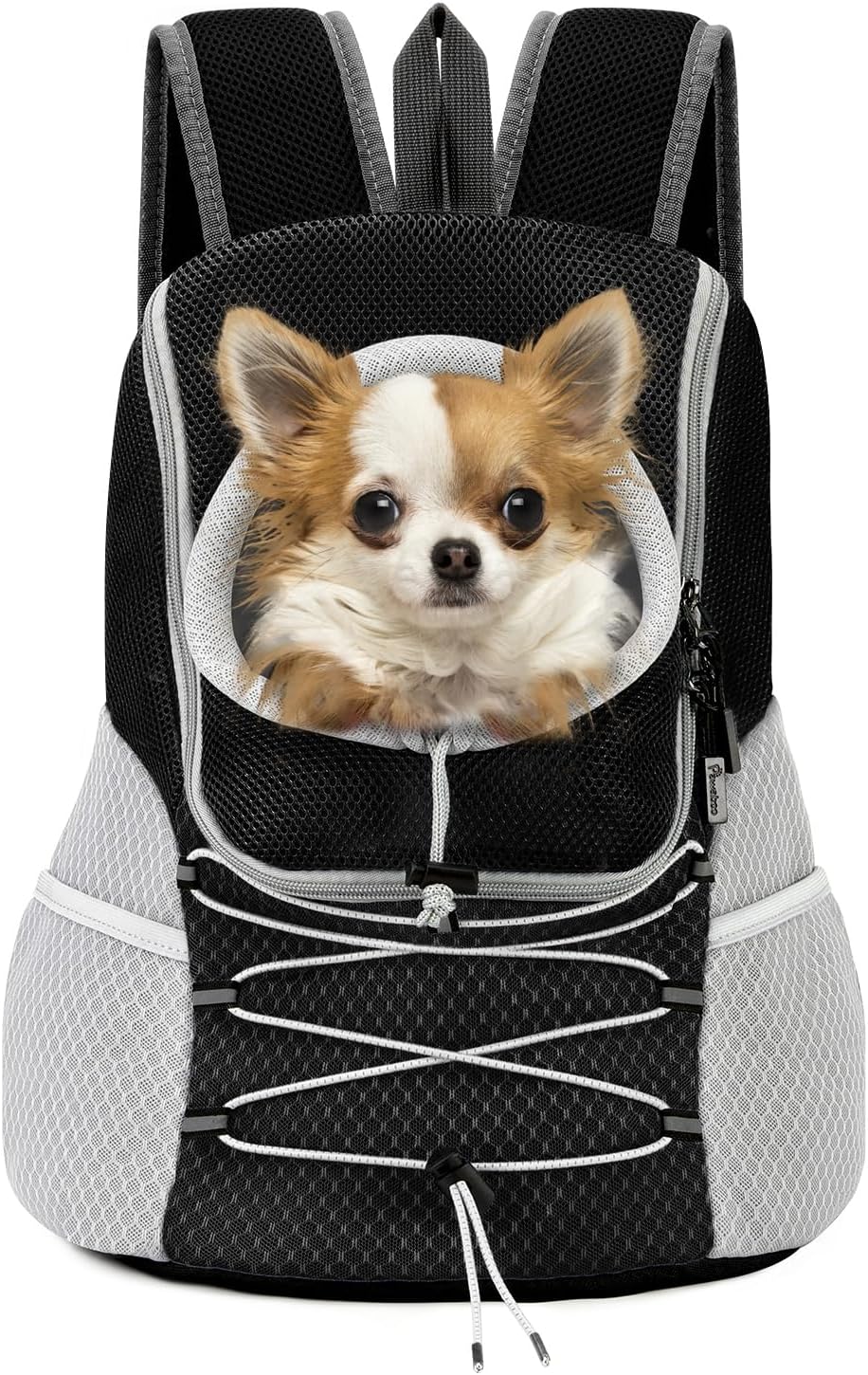 Pawaboo Pet Dog Front Carrier Backpack,Black,S