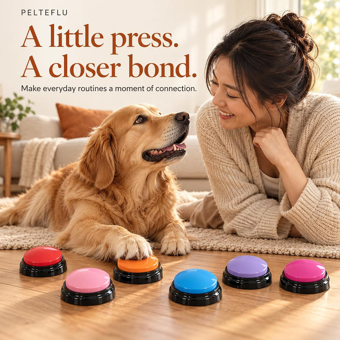 Voice Recording Button, Dog Buttons for Communication Pet Training