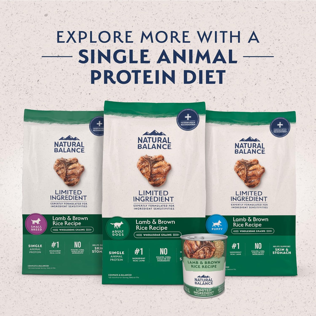 Natural Balance Limited Ingredient, Lamb & Brown Rice, 24 lb