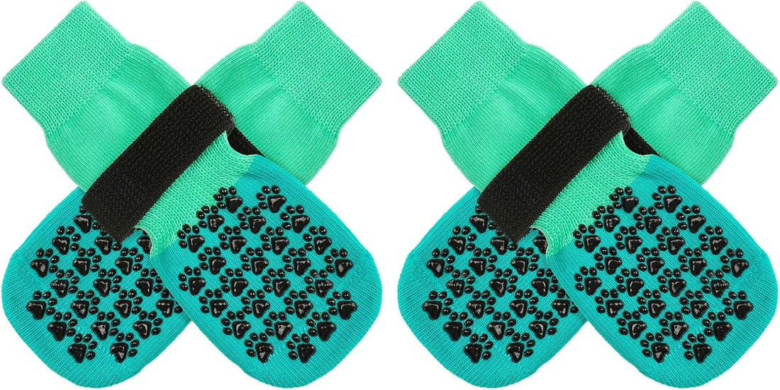 SCENEREAL Anti Slip Dog Socks to Prevent Licking Paws for Hardwood
