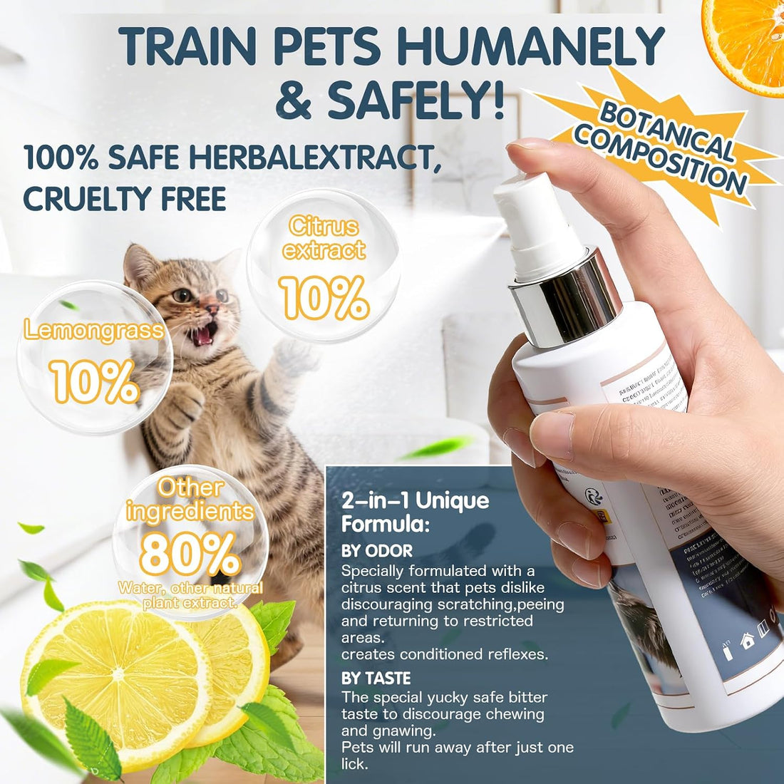 Cat Deterrent Spray for Anti Cat Scratch 150ML