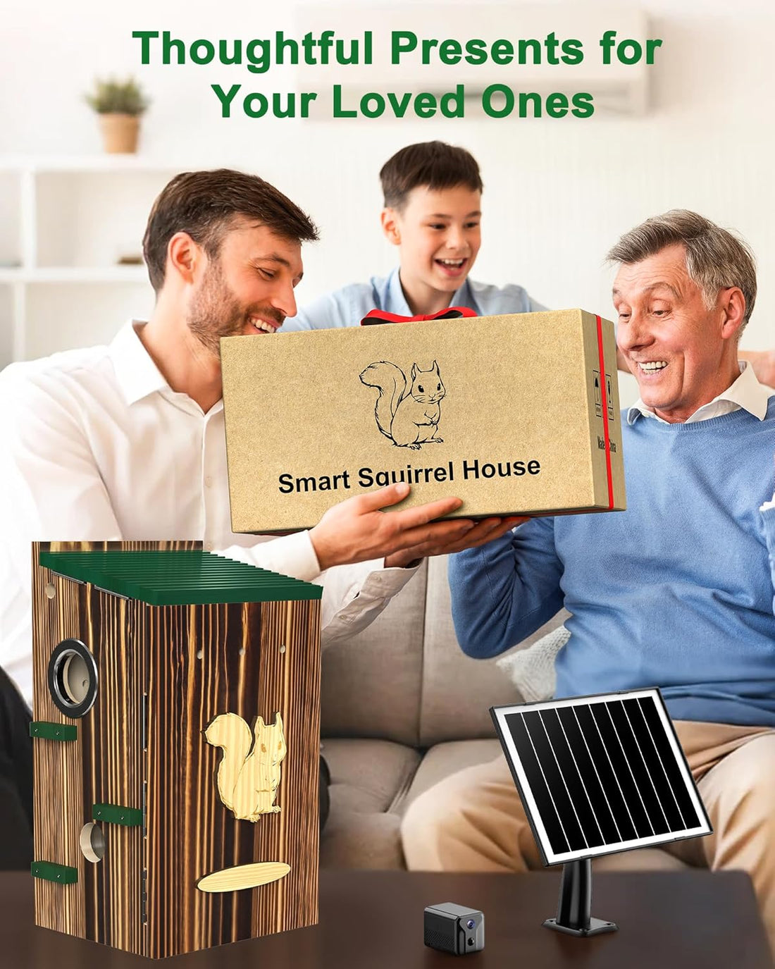 KinetCam Smart Squirrel Box with Camera,Separate Camera