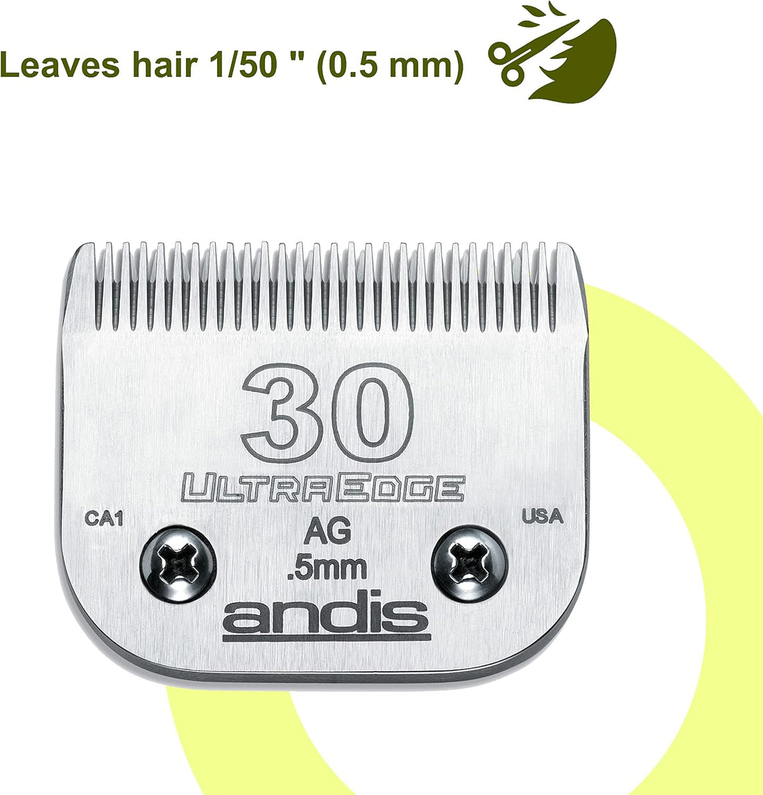 Andis 64075 UltraEdge Blade, Size 30, 1/50in, Chrome