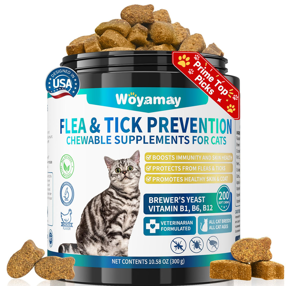 Woyamay Flea Treatment for Cats