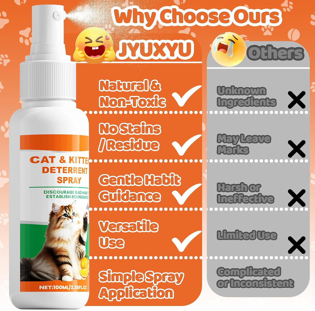 Cat Spray Deterrent, Cat Deterrent Spray for Furniture Protection