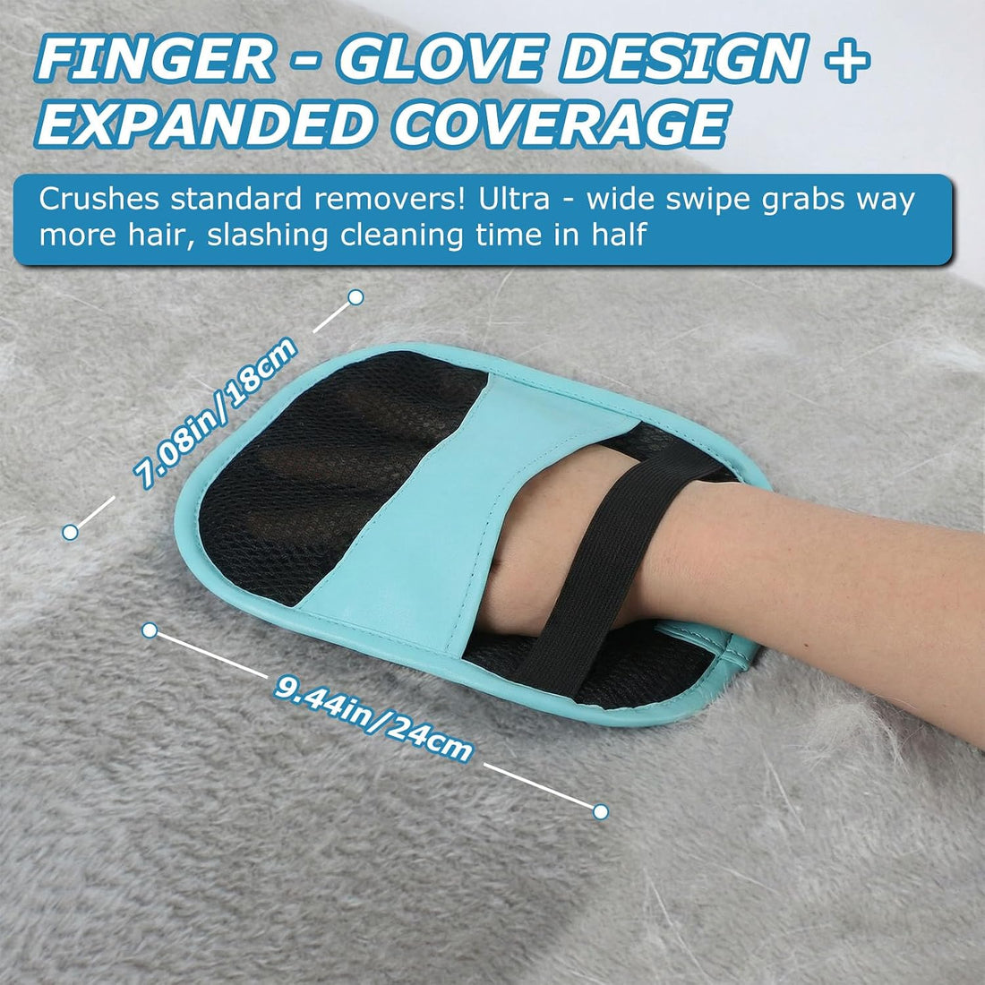 2Pcs Pet Hair Removal Gloves