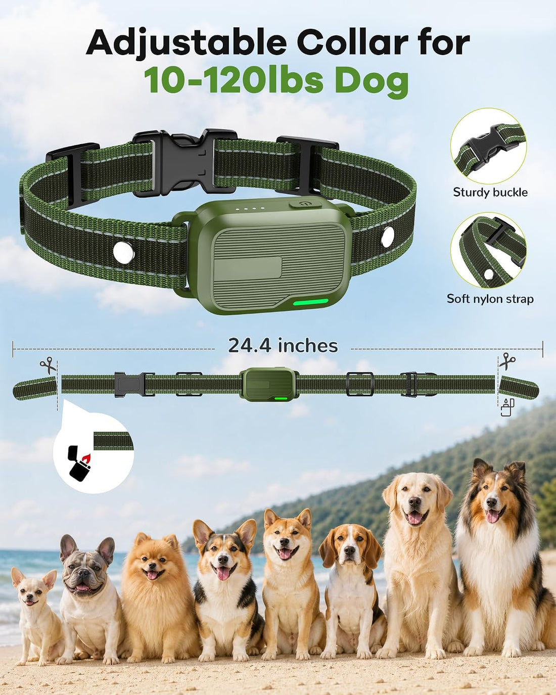 Shock Collar for Dogs 3 Pack - 4500FT Dog Training Collar with Remote