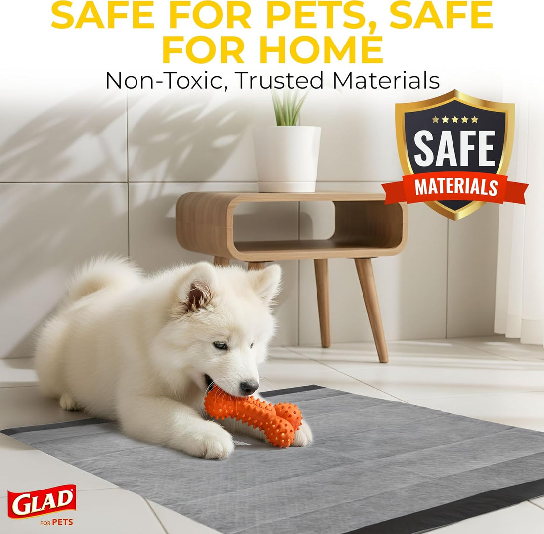 Glad for Pets Black Charcoal Puppy Pads