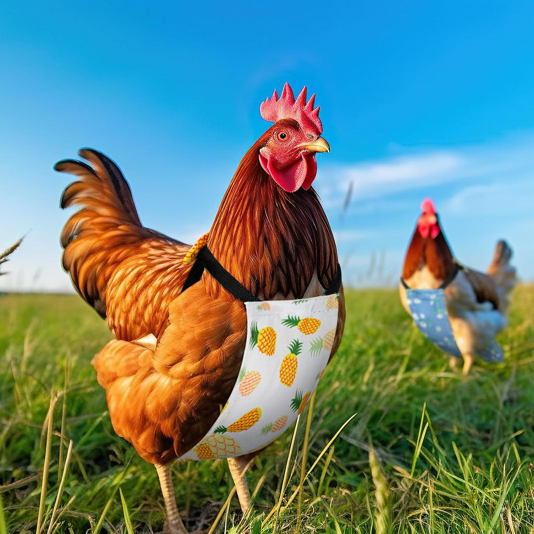 DoubleFill 6 Pcs Chicken Diapers for Indoor Chickens