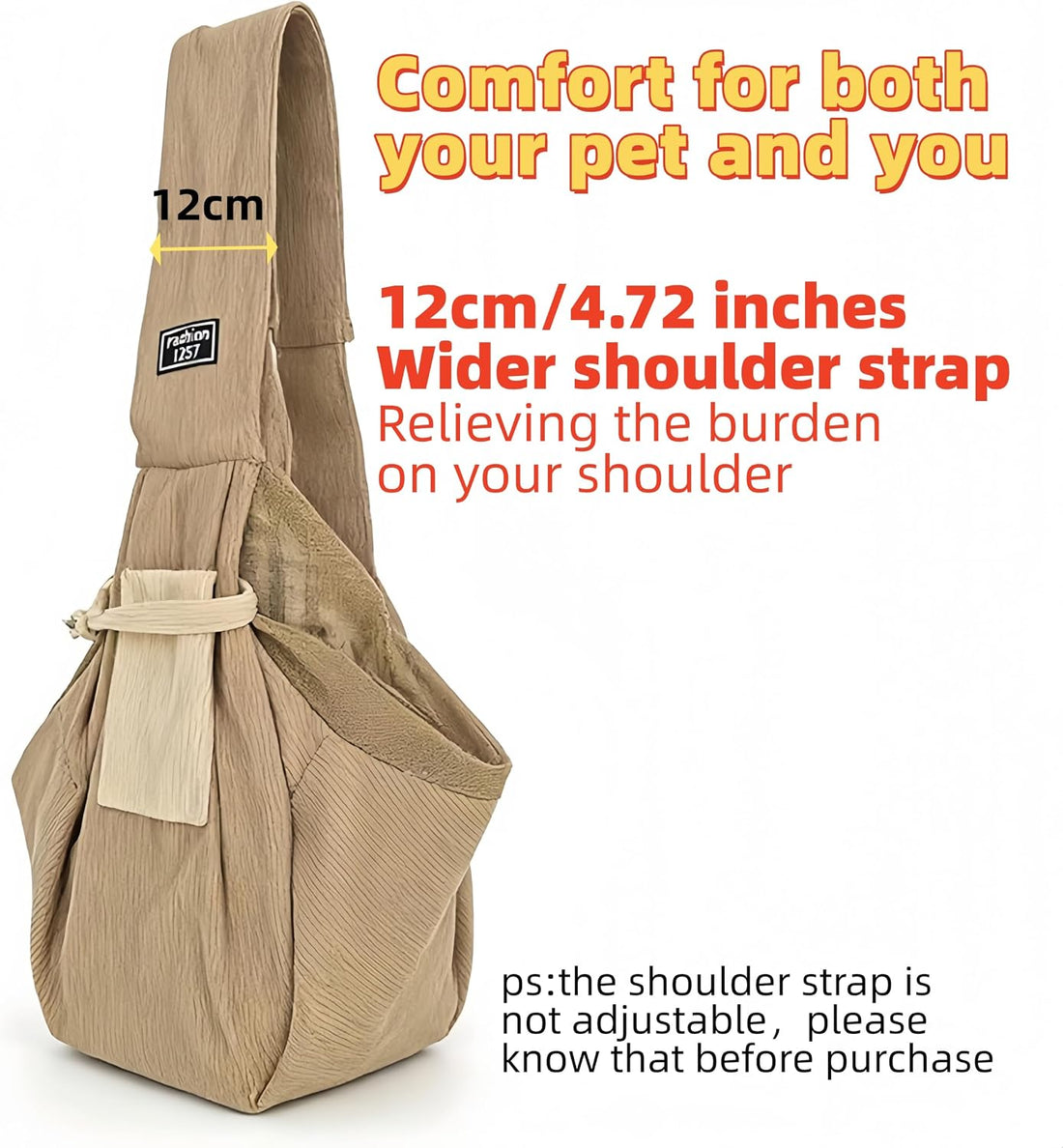 Portable Soft Sling Pet Carrier Bag for Small Dog &Cat