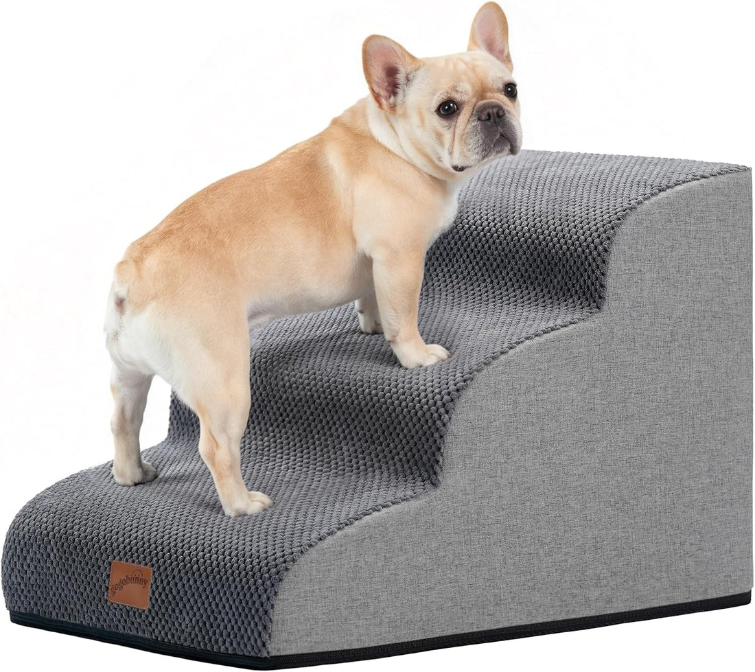 GoGoBunny Ramp Dog Stairs for Couch Sofa and Chair 15.7" H