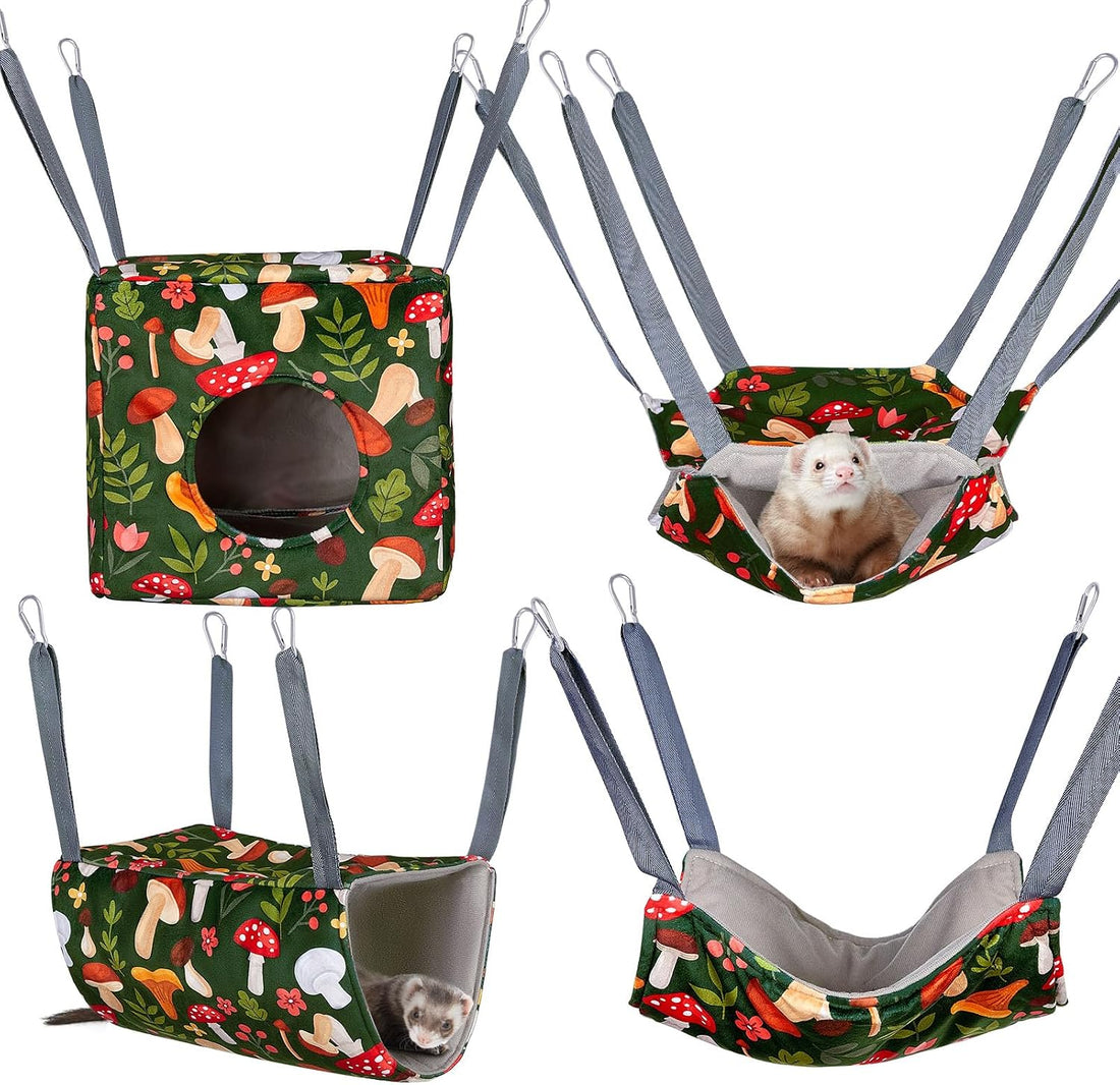 Glittme 4 Pack Cozy Ferret Hammock