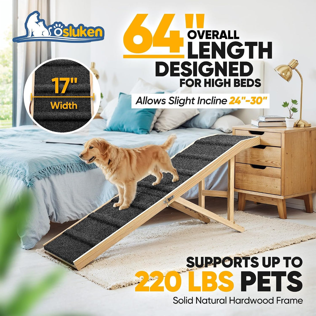𝟐𝟎𝟐𝟔 𝐔𝐩𝐠𝐫𝐚𝐝𝐞𝐝 Dog Ramp for Bed