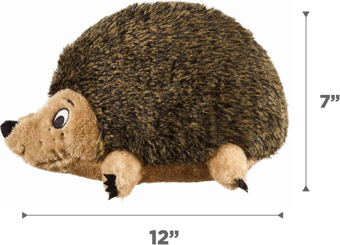 Outward Hound Hedgehogz Plush Dog Toy, Squeaks & Grunts, Large