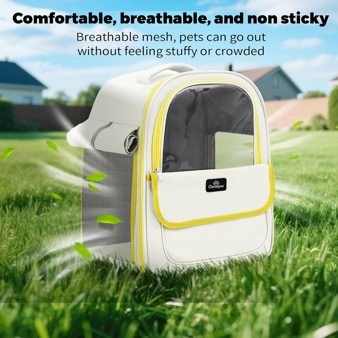 Cat Carrier Backpack Breathable Mesh Window for Small Cat Dog Under