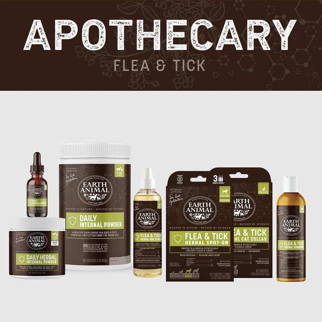 Earth Animal Apothecary Flea & Tick - Herbal Spot-On for Cats