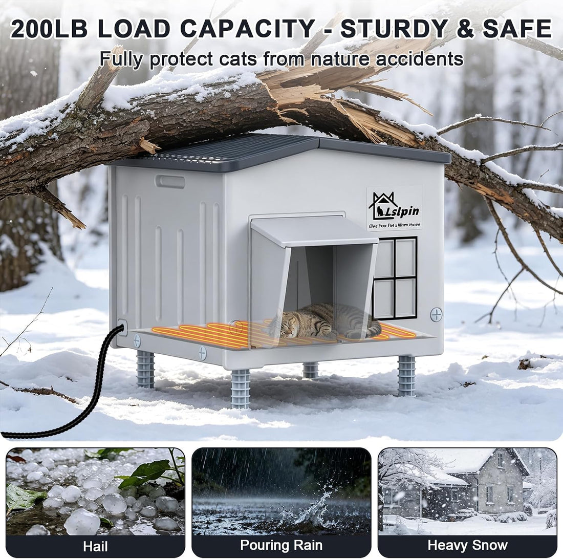 Indestructible Heated Cat House for Outside
