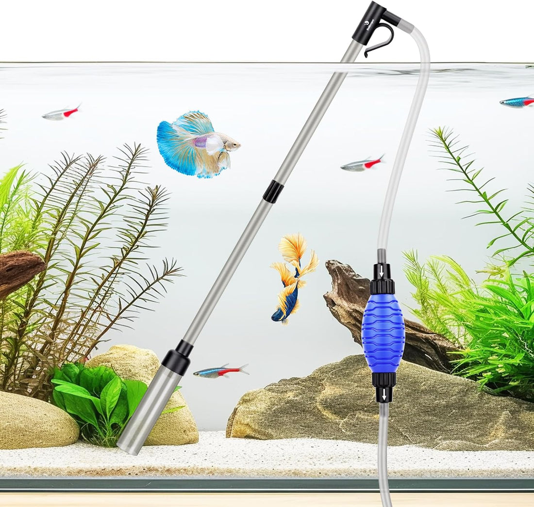 fishkeeper 4-in-1 Aquarium Siphon Gravel Cleaner