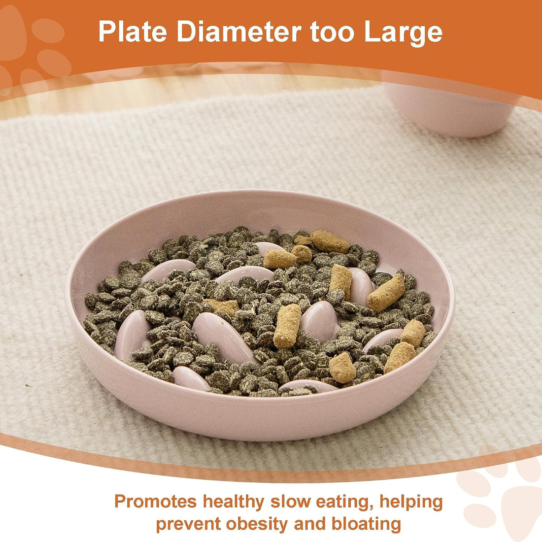Slow Feeder Bowl for Cats and Small Dogs,Cilkus Fish Pool Design