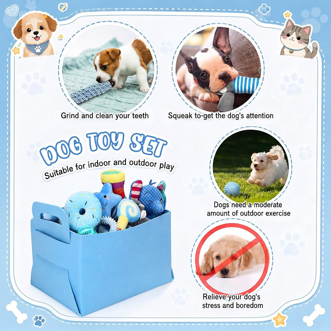 Abbylike 75 Pcs Puppy Supplies Starter Kit for Small Dogs
