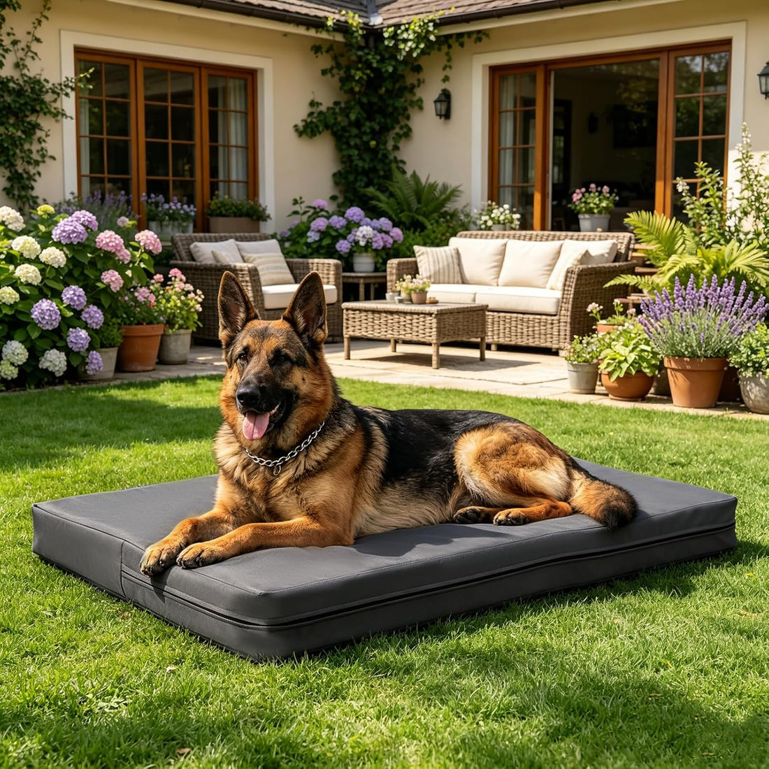 Canvas Indestructible Dog Bed for Crate
